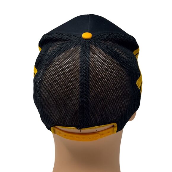 Purdue University Vintage Trucker Mesh Indie Hipster Frat Black Hat SnapBack - Picture 3 of 5